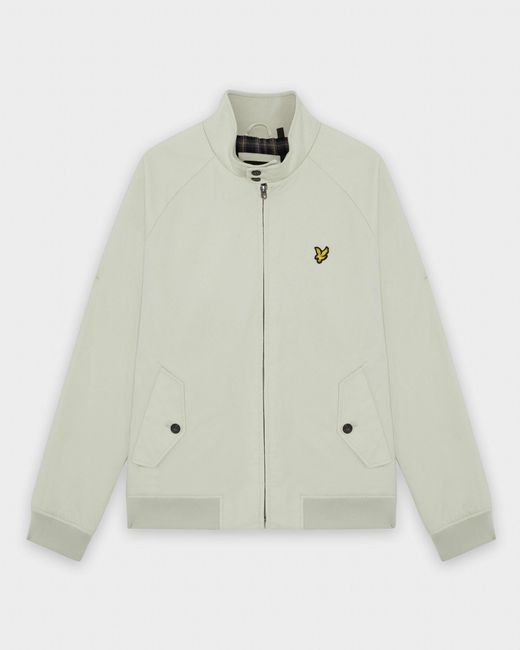 Lyle & Scott Gray Cotton Harrington Jacket for men