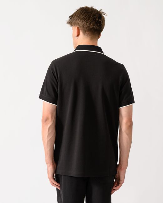 Belstaff Black Tipped Polo Shirt for men