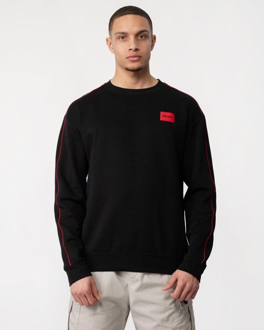 HUGO Black Badge Logo Crew Neck Loungewear Sweatshirt for men