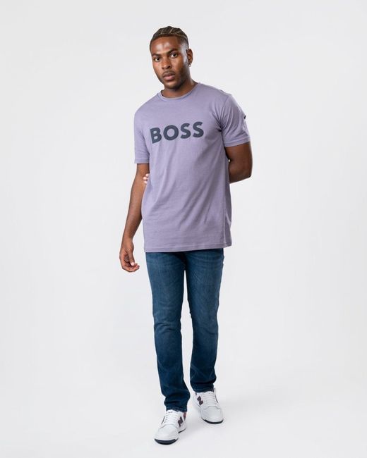 Boss Black Paul Curved Logo Contrast Collar Polo Shirt A/w for men