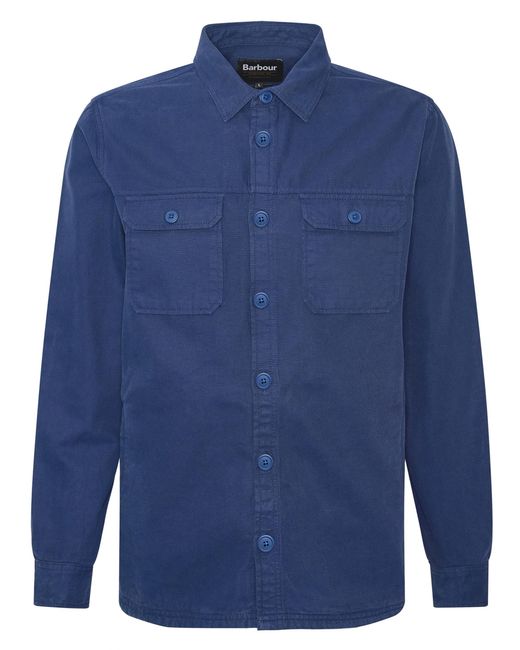 Barbour Blue Swindale Overshirt for men