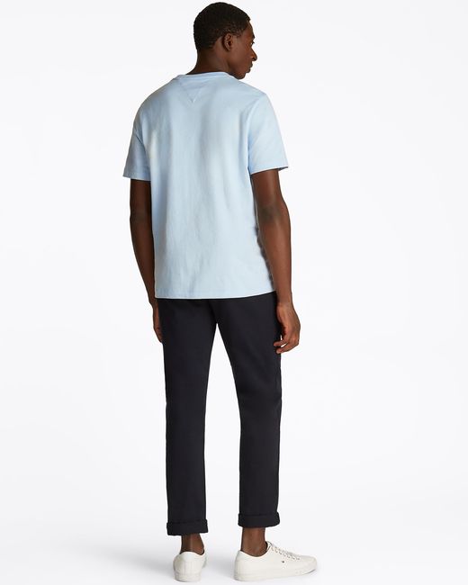 Tommy Hilfiger Blue Essential Seasonal Regular Fit Solid T Shirt for men