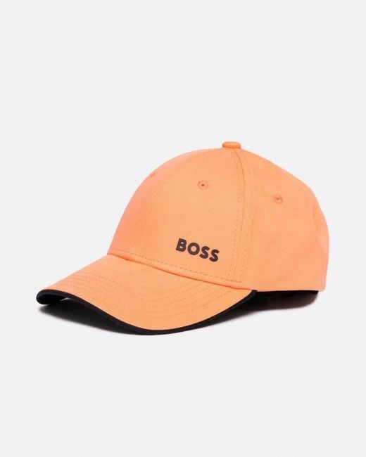 Boss Multicolor Cotton-twill Cap With Printed Logo for men