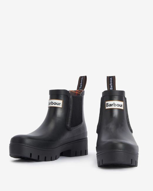 Barbour Black Halton Chelsea Wellies