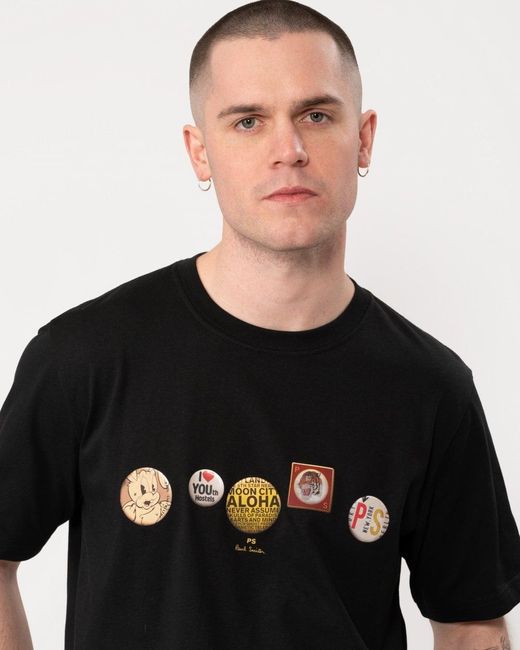 Paul Smith Black Ps Regular Fit Badges for men
