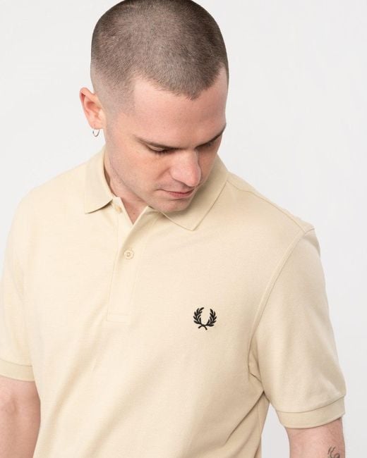 Fred Perry Natural Plain Signature Polo Shirt for men