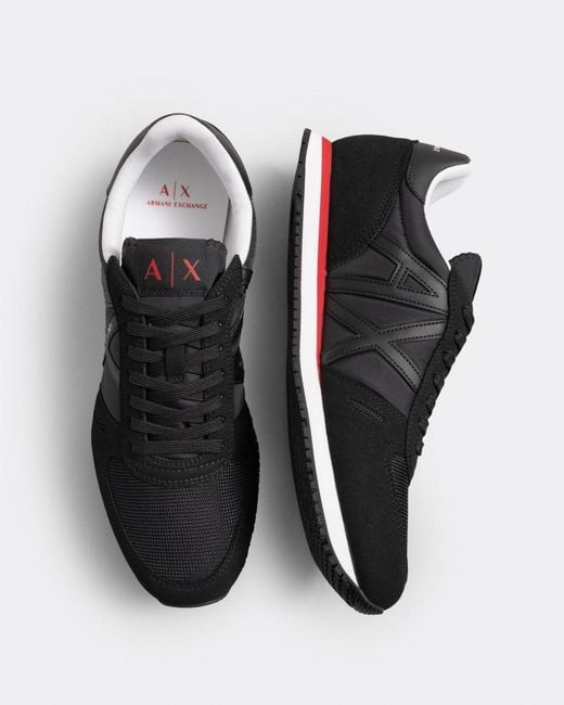 Armani exchange best sale retro logo sneakers