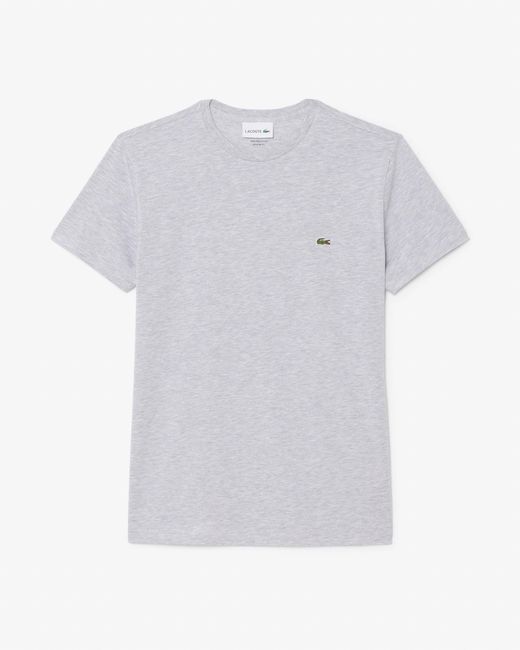 Lacoste Gray Crew Neck Pima Cotton Jersey T-Shirt Size: S for men