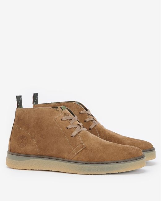 Barbour Brown Reverb Chukka Boots for men