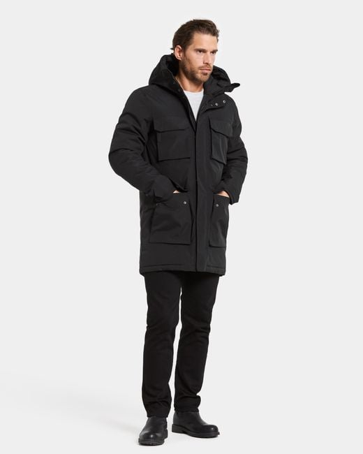 Didriksons Black Aiden Parka for men