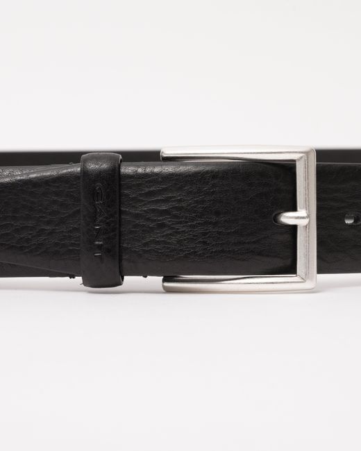 Gant Black Classic Leather Belt for men
