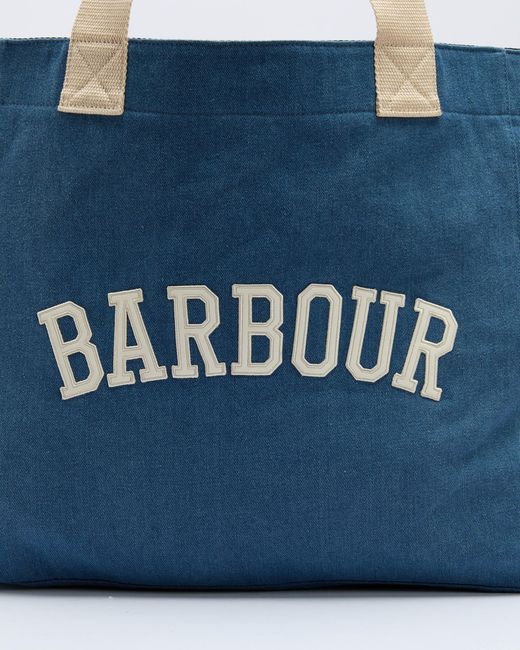 Barbour Blue Emily Tote Bag