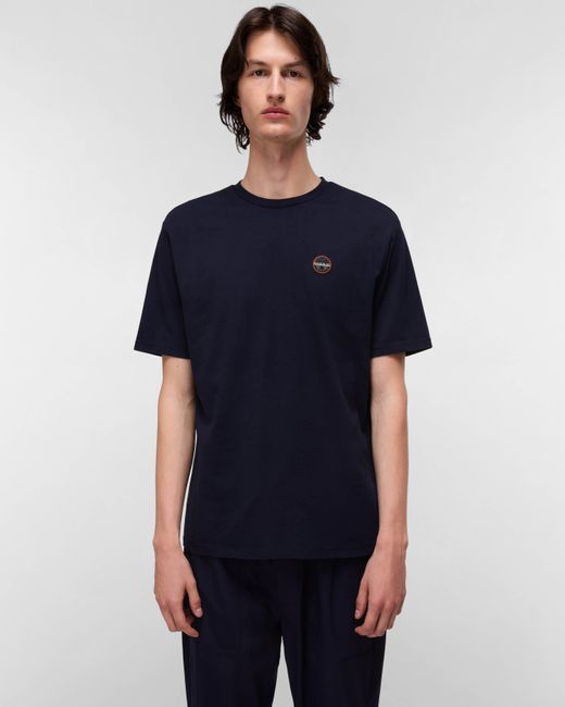 Napapijri Blue Badge Short Sleeve T-Shirt for men