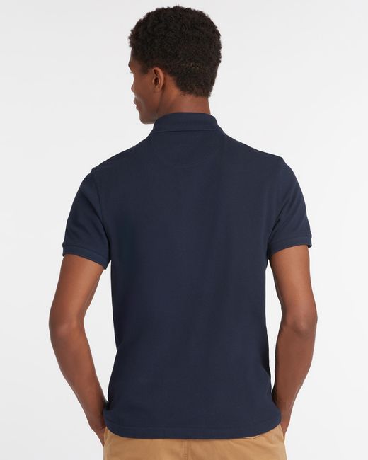Barbour Blue Sports Polo Shirt Size: L for men