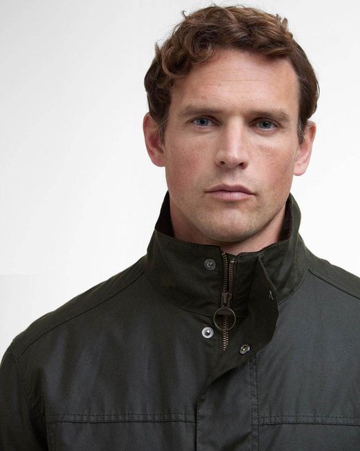 Barbour Black Sander Wax Jacket Size: L for men