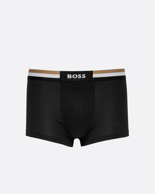 Boss Multicolor Motion 3 Pack Cotton-blend Trunks With Signature Waistbands for men