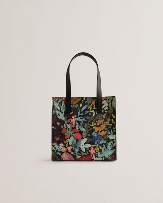 Ted Baker Black Beaicon Painted Meadow Small Icon Bag