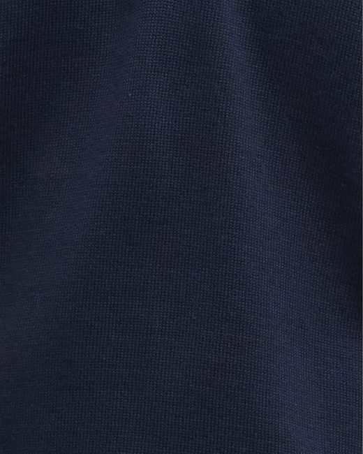 Barbour Blue Cotton Half Zip Jumper for men