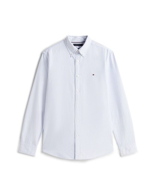 Tommy Hilfiger White Heritage Oxford Stripe Shirt for men