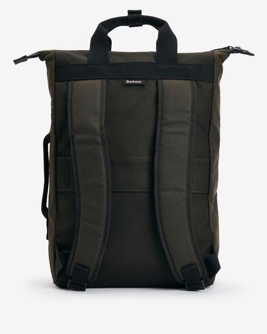 Barbour Black Field Wax Backpack