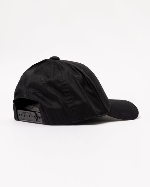 ARMANI EXCHANGE Black Milano/New York Logo Baseball Cap for men