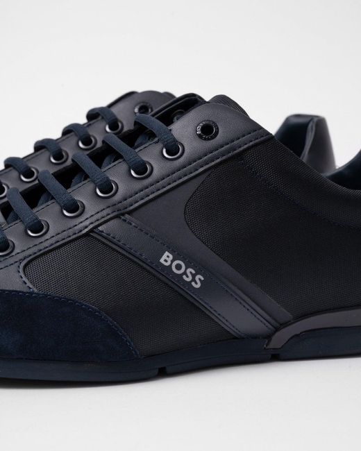 Boss Blue Saturn Low Top Trainers for men