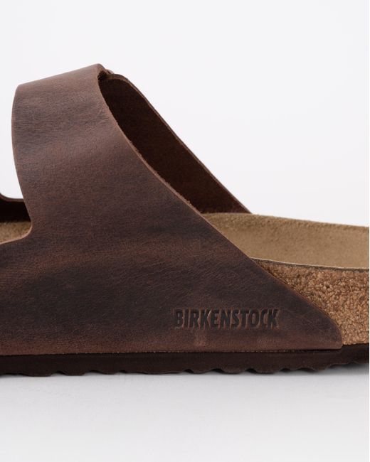 Birkenstock Brown Arizona Soft Footbed Oiled Leather Sandals for men