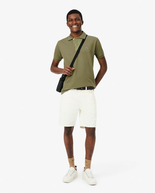 Lacoste Green Classic Fit L.12.12 Short Sleeve Polo Shirt Size: L for men