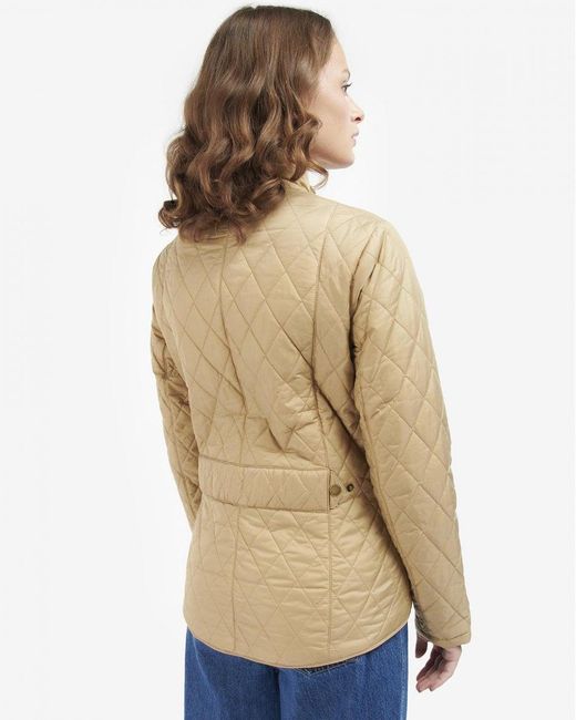 Barbour Natural Flyweight Cavalry Quilted Ladies Jacket