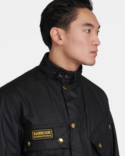 Barbour Black International Original Wax Jacket for men