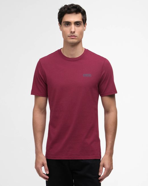 Barbour Red Small Logo T-Shirt for men