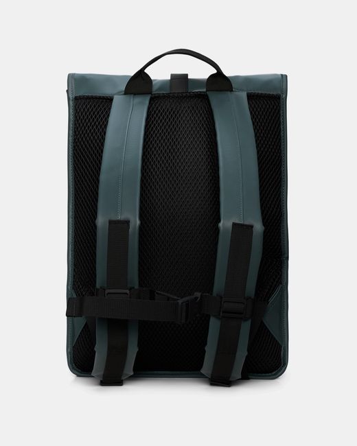 Rains Green Rolltop Rucksack