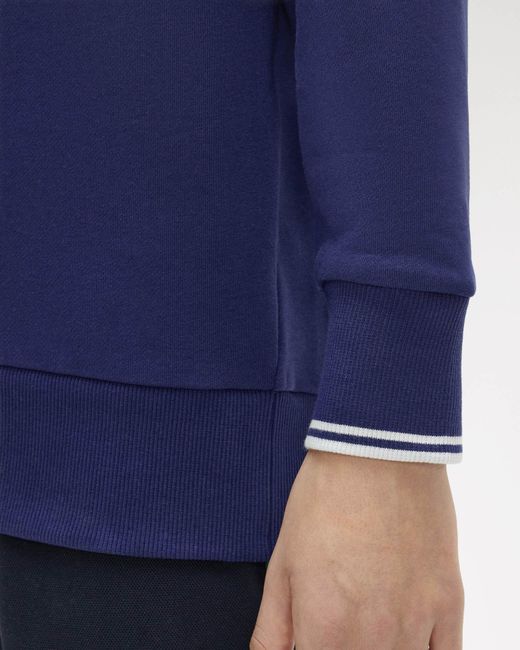 Fred Perry Blue Crew Neck Sweatshirt for men
