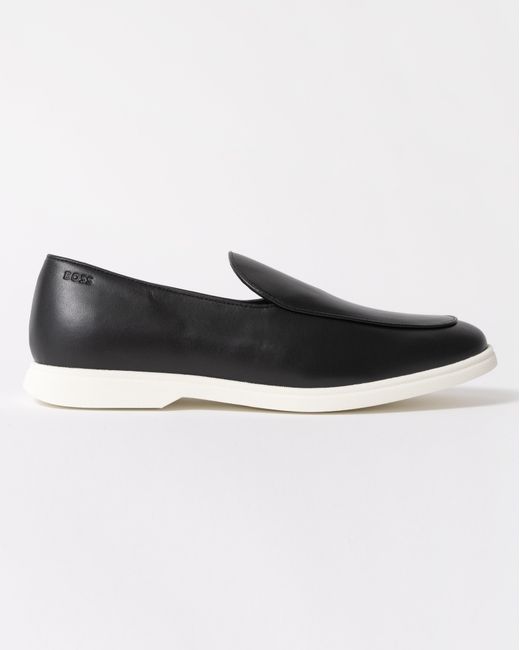 Boss Black Sienne Italian Leather Loafers for men