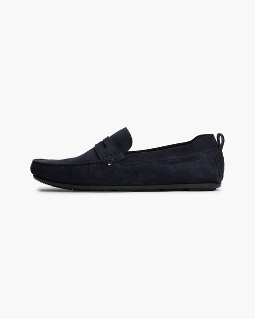 Tommy Hilfiger Blue Core Hilfiger Suede Driver for men