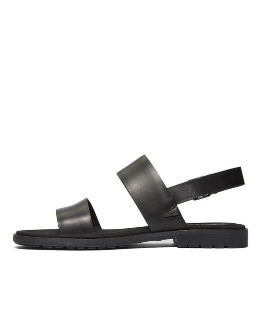 Timberland Black Chicago Riverside 2 Strap Sandals