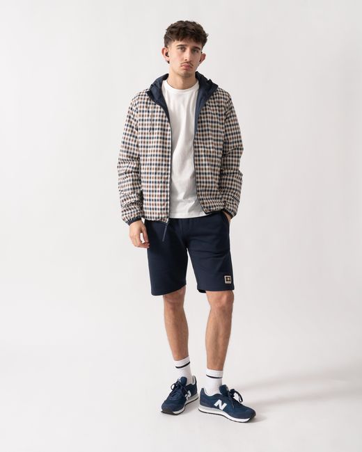 Aquascutum Blue Rlg Badge Reversible Sailor Jacket for men