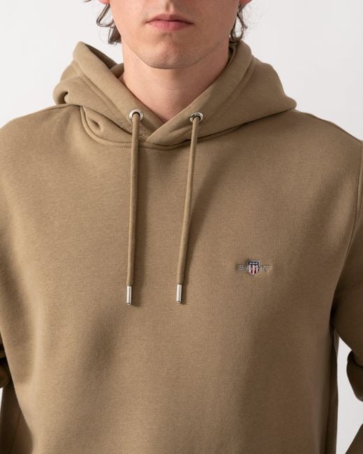 Gant Green Regular Fit Shield Logo Pullover Hoodie for men