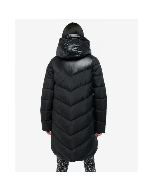 Barbour Parallel Long Quilted Jacket in Black | Lyst