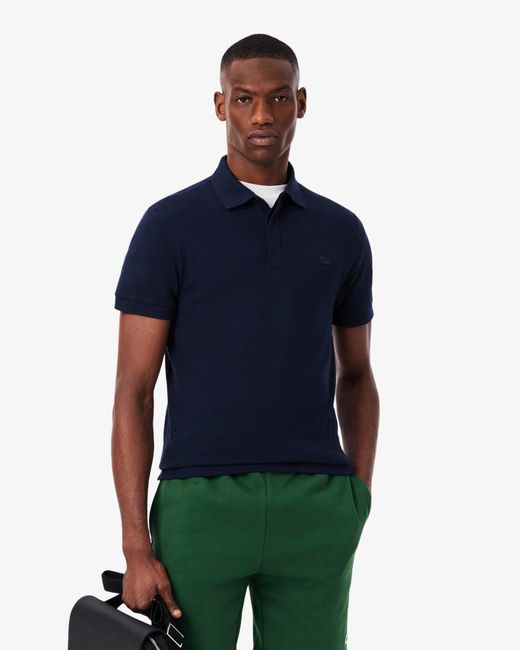 Lacoste Blue Smart Paris Stretch Cotton Polo Shirt for men