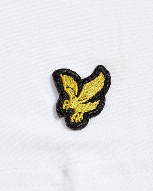 Lyle & Scott White Basic 3 Pack Lounge T-Shirt for men