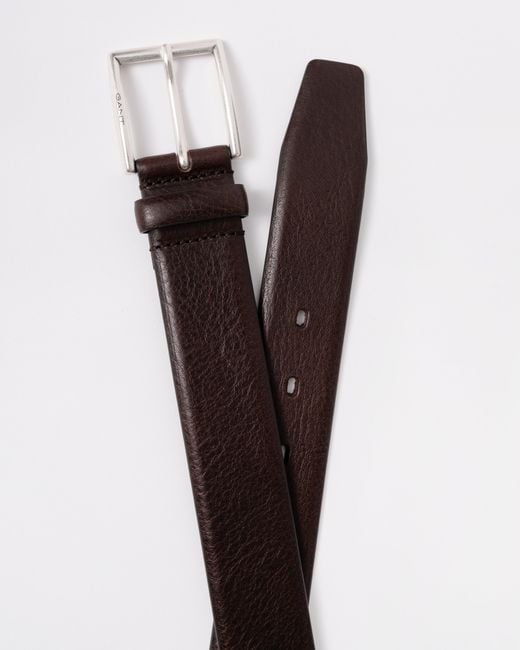Gant Brown Classic Cow Leather Belt for men