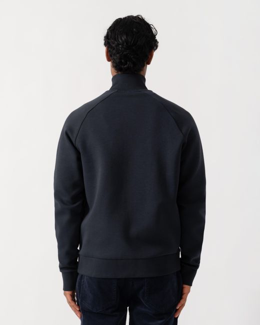 Boss Blue Skaz Full Zip Funnel Neck Sweatshirt With Tonal Logo for men