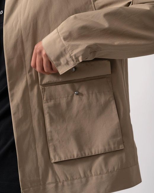 Oliver Sweeney Natural Highworth Showerproof Cotton Jacket for men