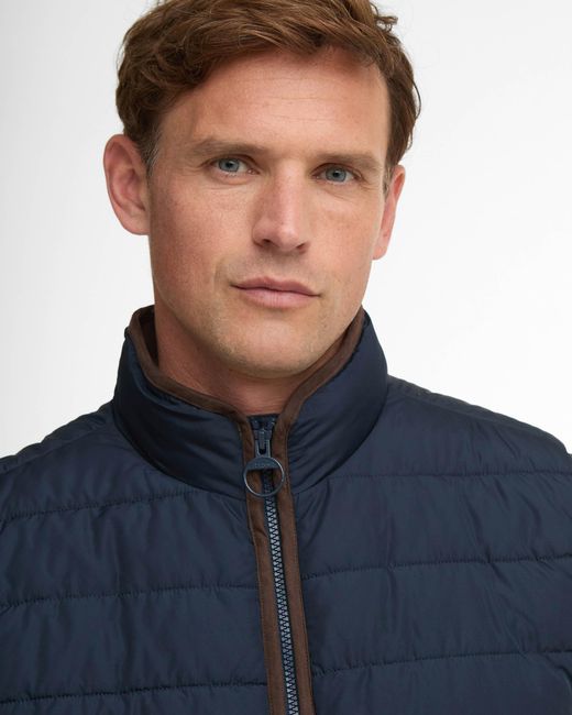 Barbour Blue Broughton Quilted Gilet for men