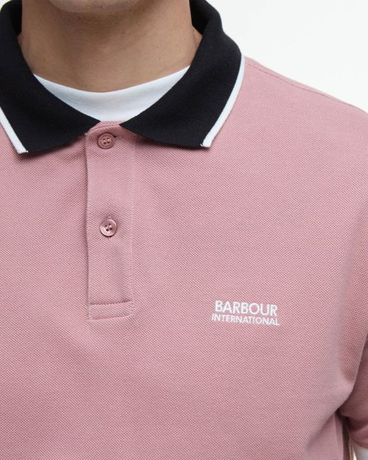 Barbour Red Howall Polo for men