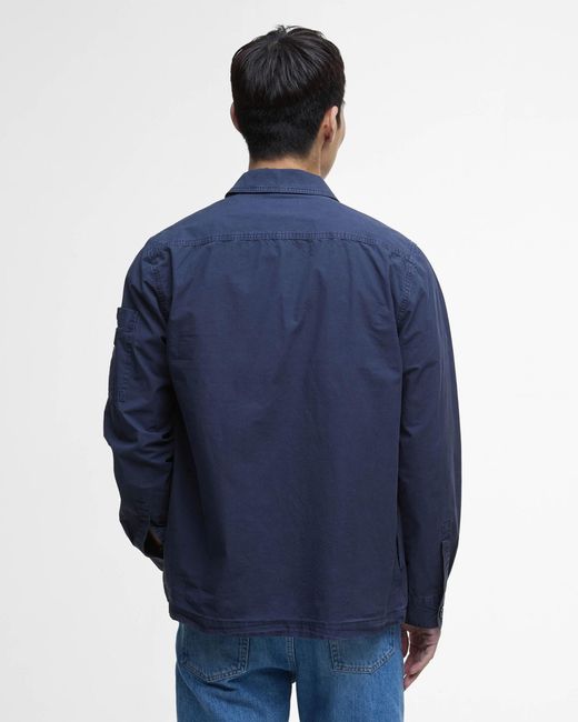 Barbour Blue Kenneth Overshirt for men