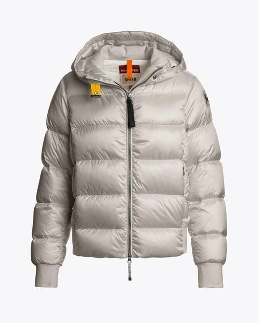 Parajumpers Gray Mariah Hooded Down Bomber