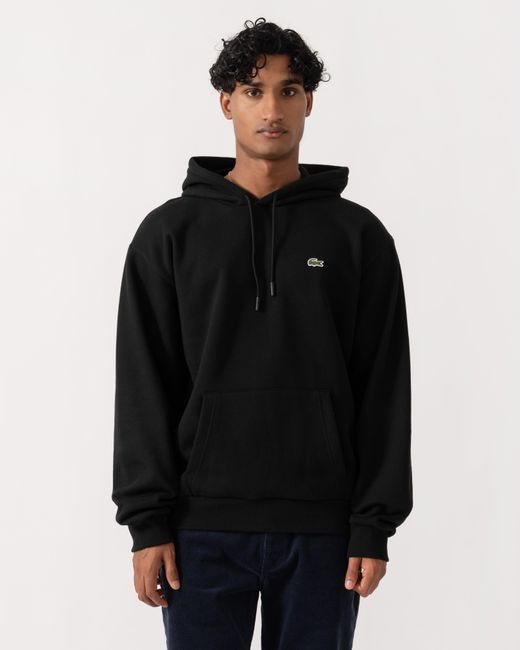 Lacoste Black Fleece Classic Fit Hoodie for men