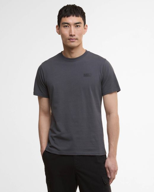 Barbour Gray Small Logo T-Shirt for men